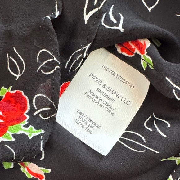 Veronica Beard Black Floral Blouse - Picture 3 of 5